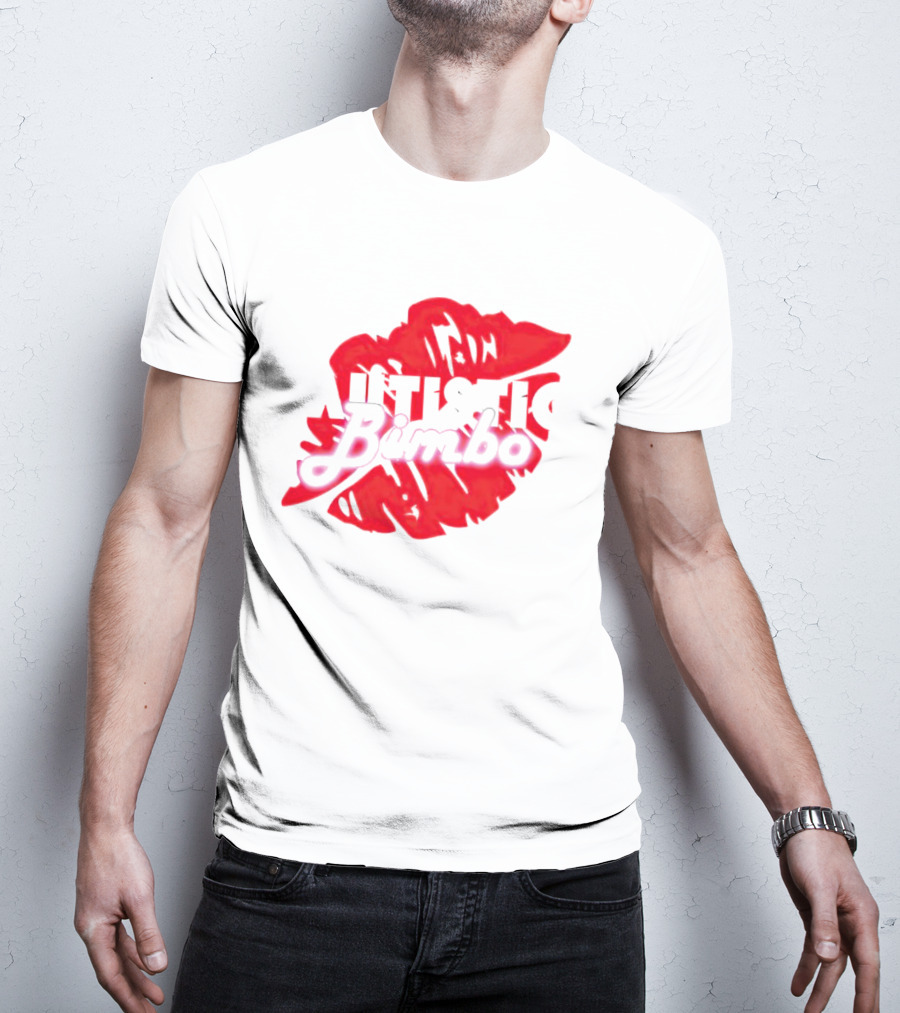 Autistic Bimbo Bold Red Lips T-Shirt