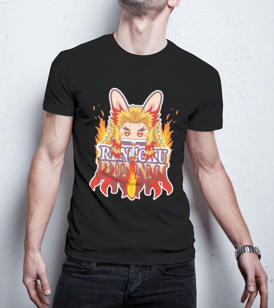 Bunnii Gang Rengoku Bunnii Fire Ears T-Shirt