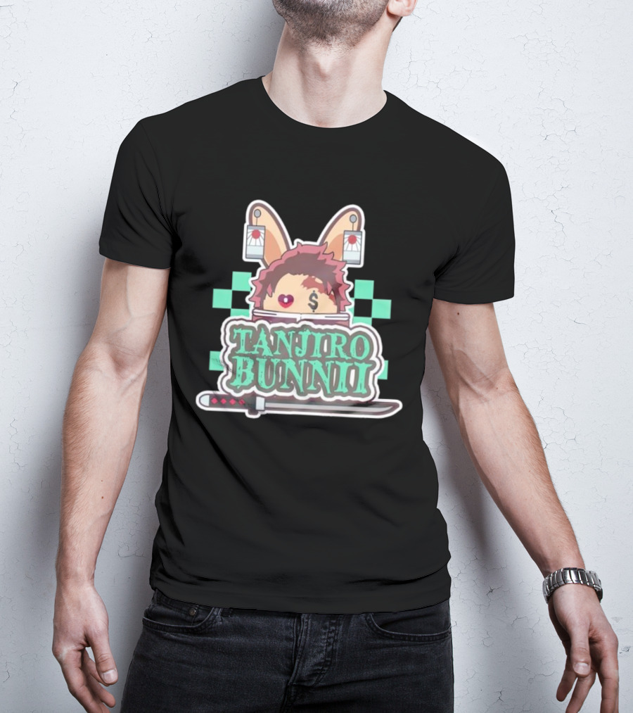 Tanjiro Bunnii Samurai Sword Anime T-Shirt