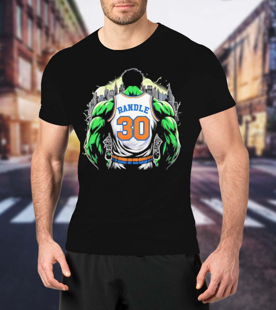 Julius Randle Hulk Rampage Randle 30 NYC Basketball Crossover T-Shirt