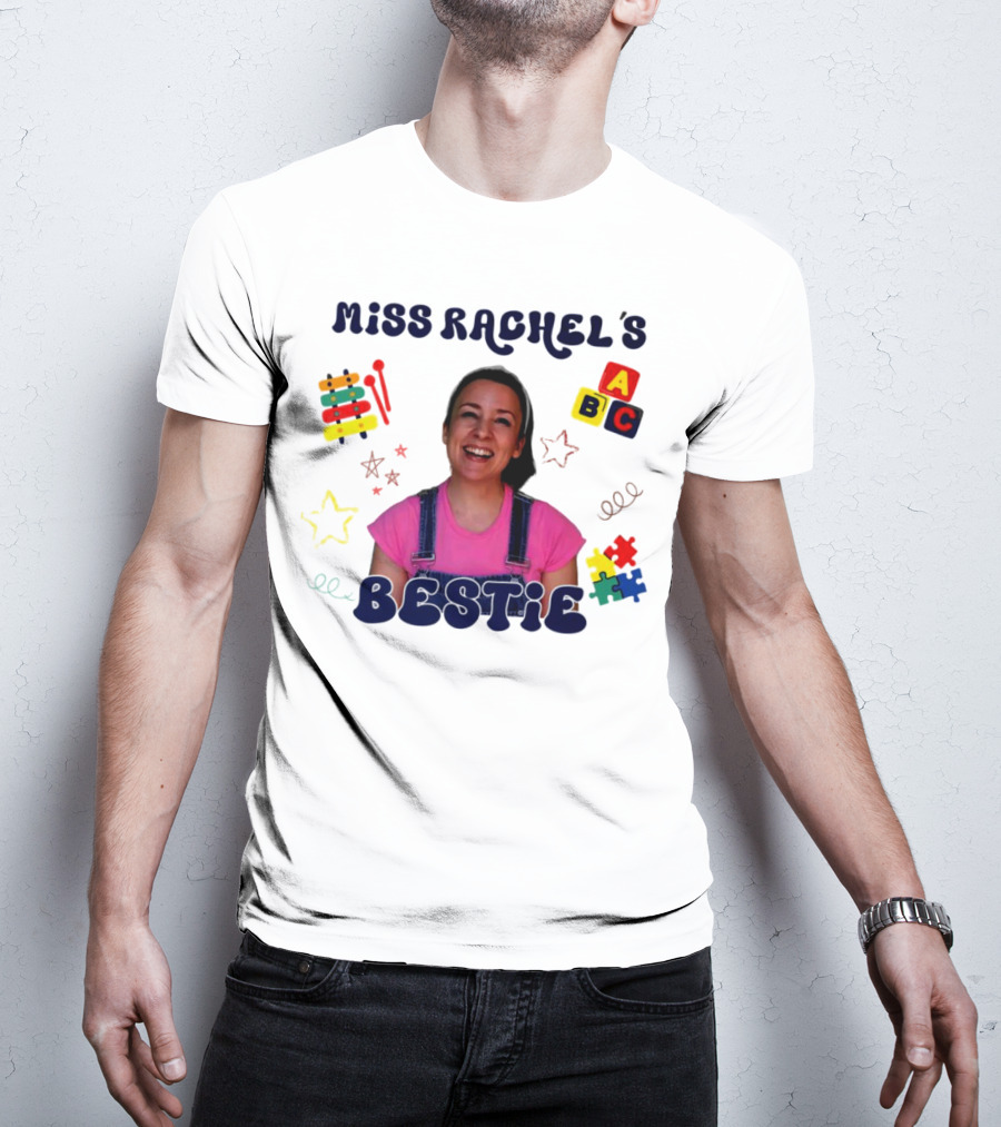 Miss Rachel's Bestie ABC Christmas Custom Name T-Shirt
