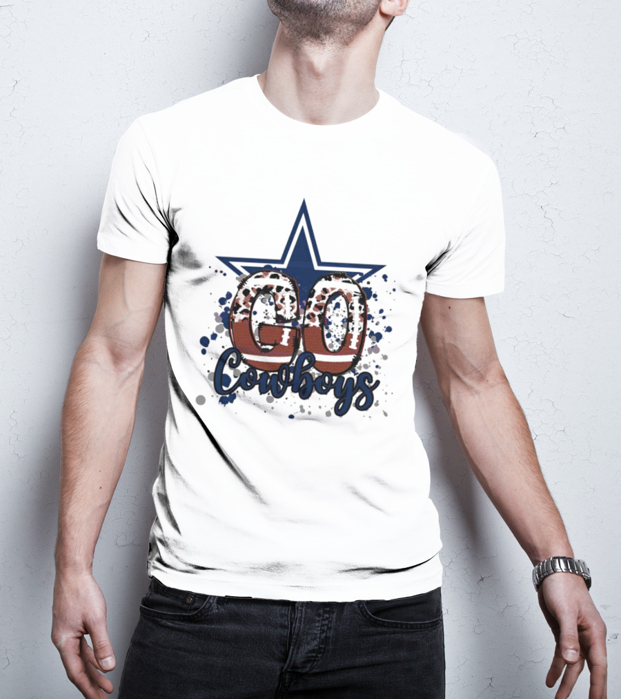 Go Cowboys Leopard Star T-Shirt