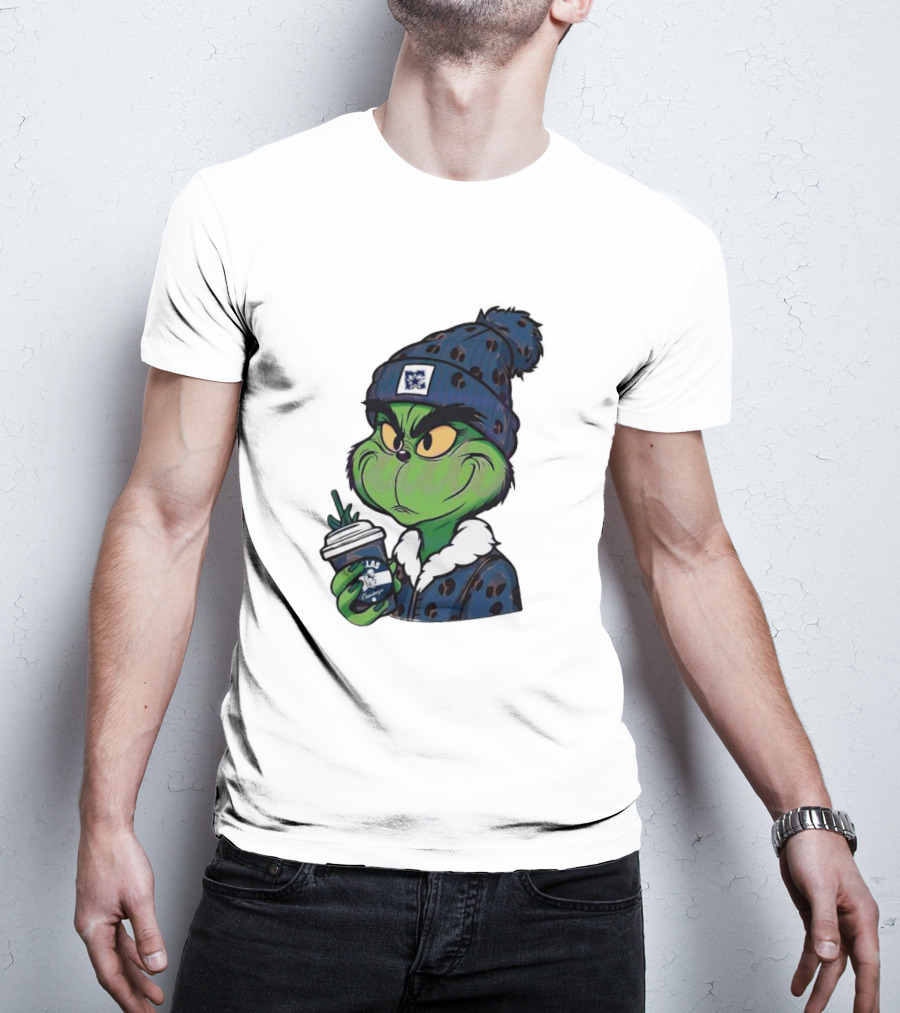 Grinch Boujee Dallas Leopard Print Winter Beanie Coffee Cup Sports T-Shirt