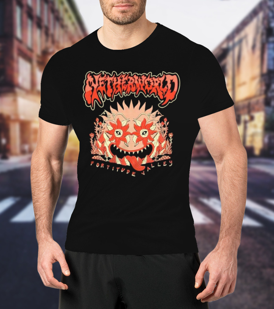 Netherworld Fortitude Valley Arcade Ghastly Floral T-Shirt
