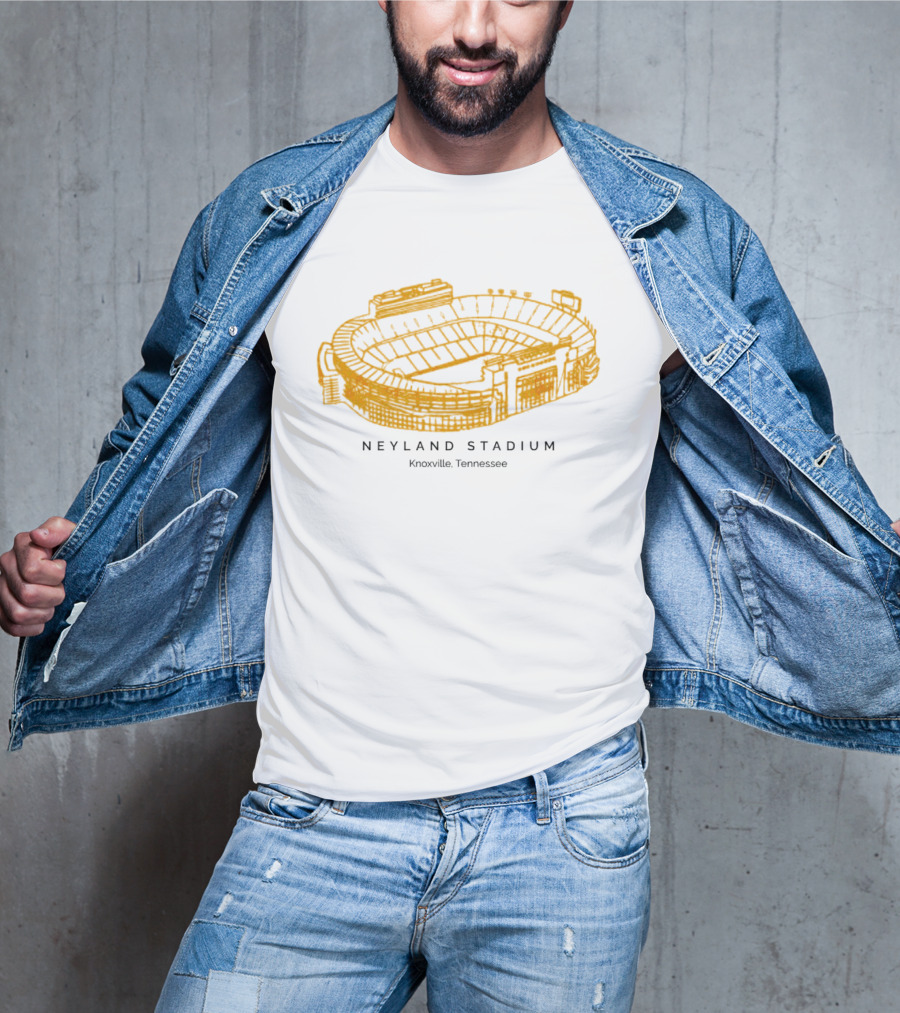 Neyland Stadium Knoxville Tennessee Volunteers Stadium Sketch T-Shirt