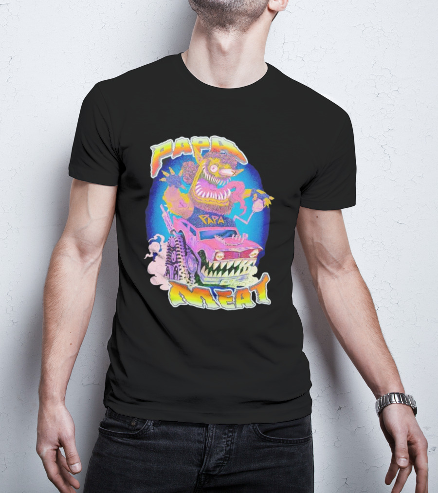 Papa Meat Monster Truck Adventure T-Shirt
