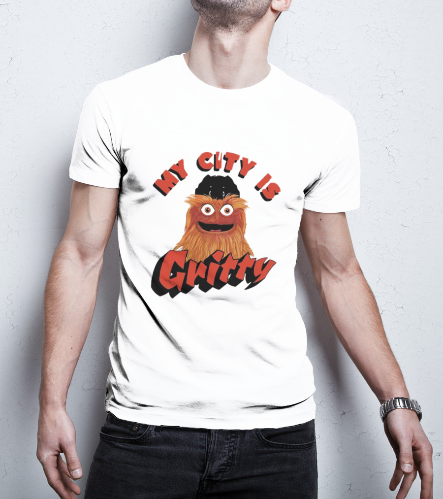 Philadelphia Flyers My City Is Gritty Mascot T-Shirt