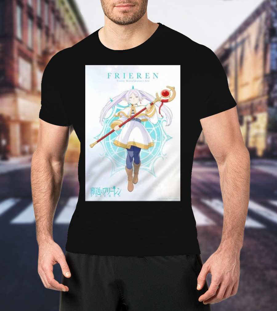 Frieren Beyond Journey's End Sousou No Frieren Anime Character Wand T-Shirt