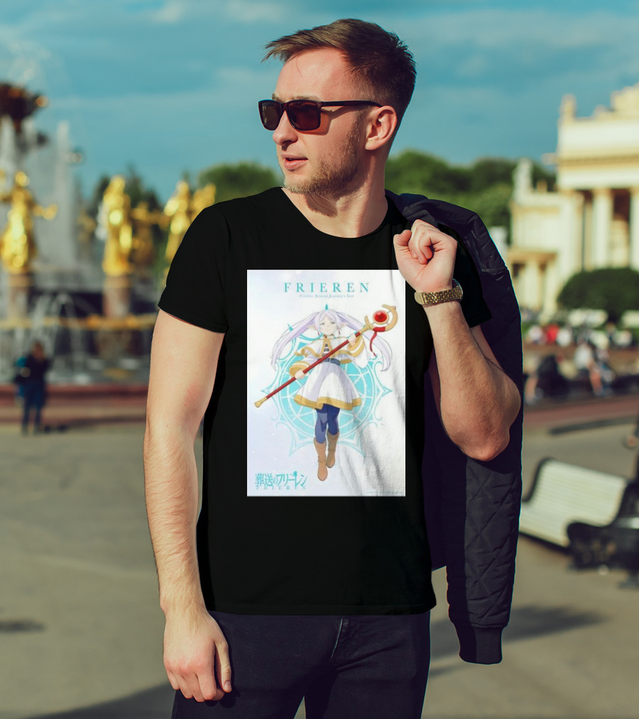 Frieren Beyond Journey's End Sousou No Frieren Anime Character Wand T-Shirt