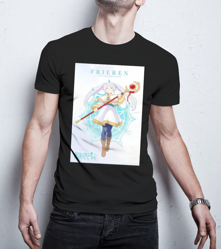 Frieren Beyond Journey's End Sousou No Frieren Anime Character Wand T-Shirt