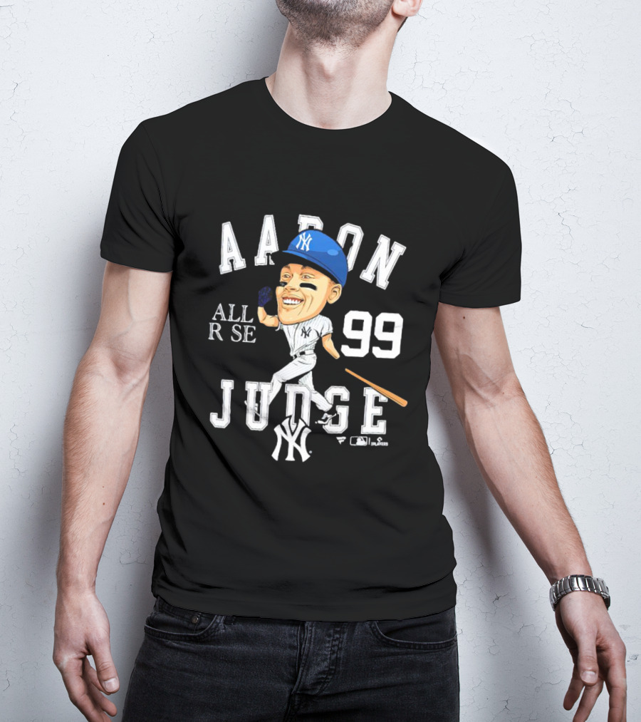 Aaron Judge All Rise 99 NY Yankees Caricature T-Shirt