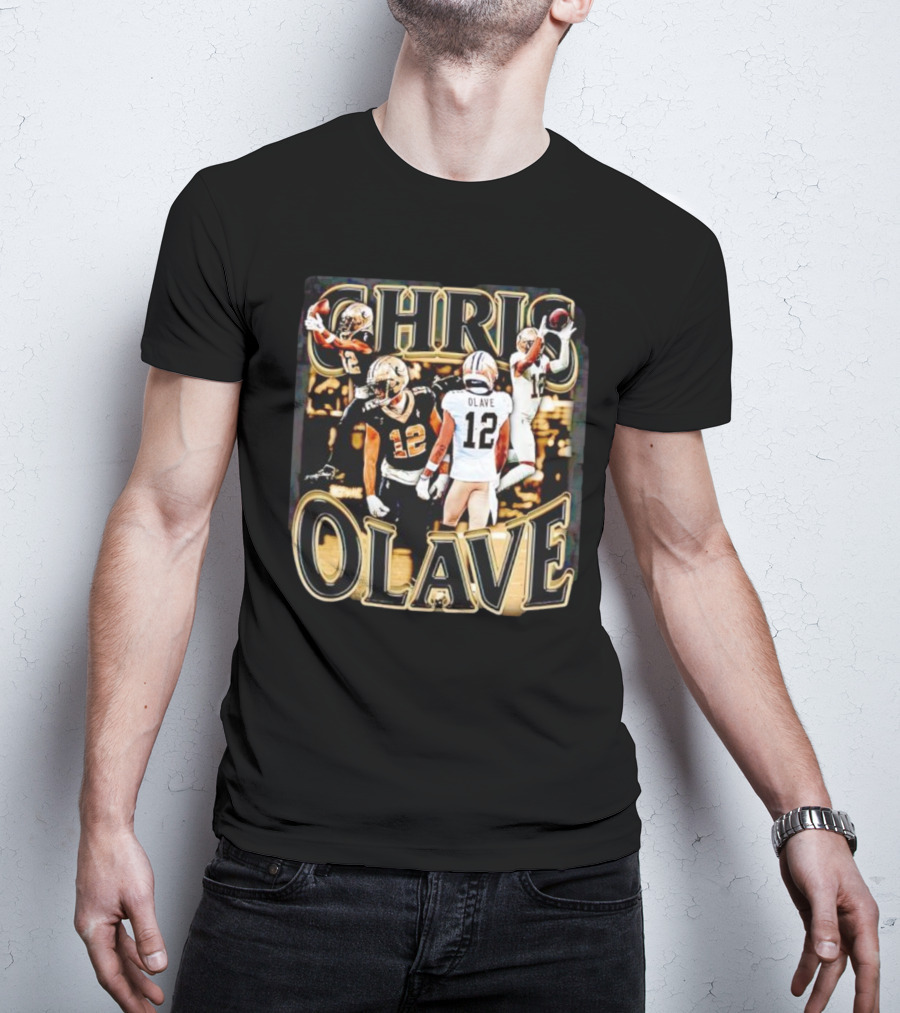 Chris Olave Nola Dreams 12 Saints Football Icons T-Shirt
