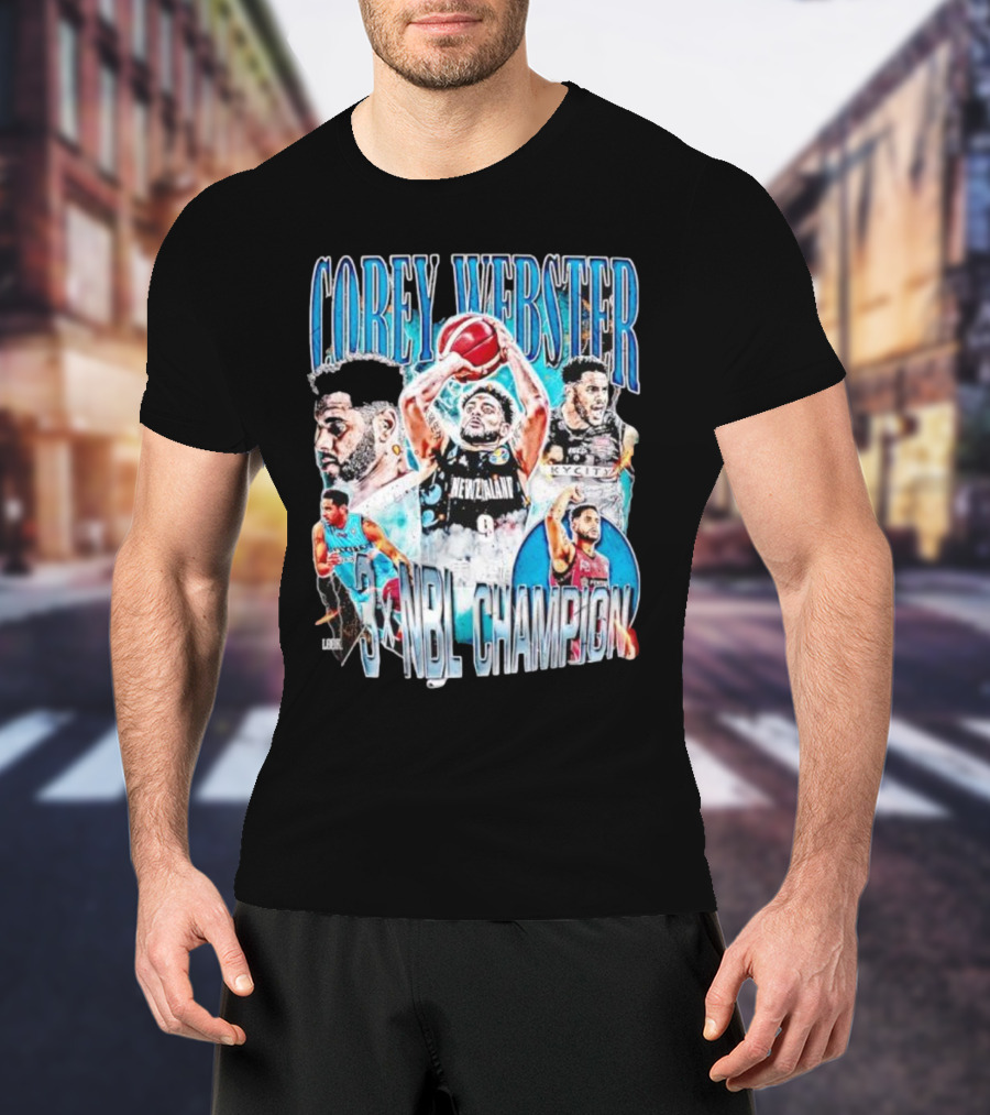 COREY WEBSTER 3X NBL CHAMPION NEW ZEALAND BASKETBALL PLAYER T-Shirt