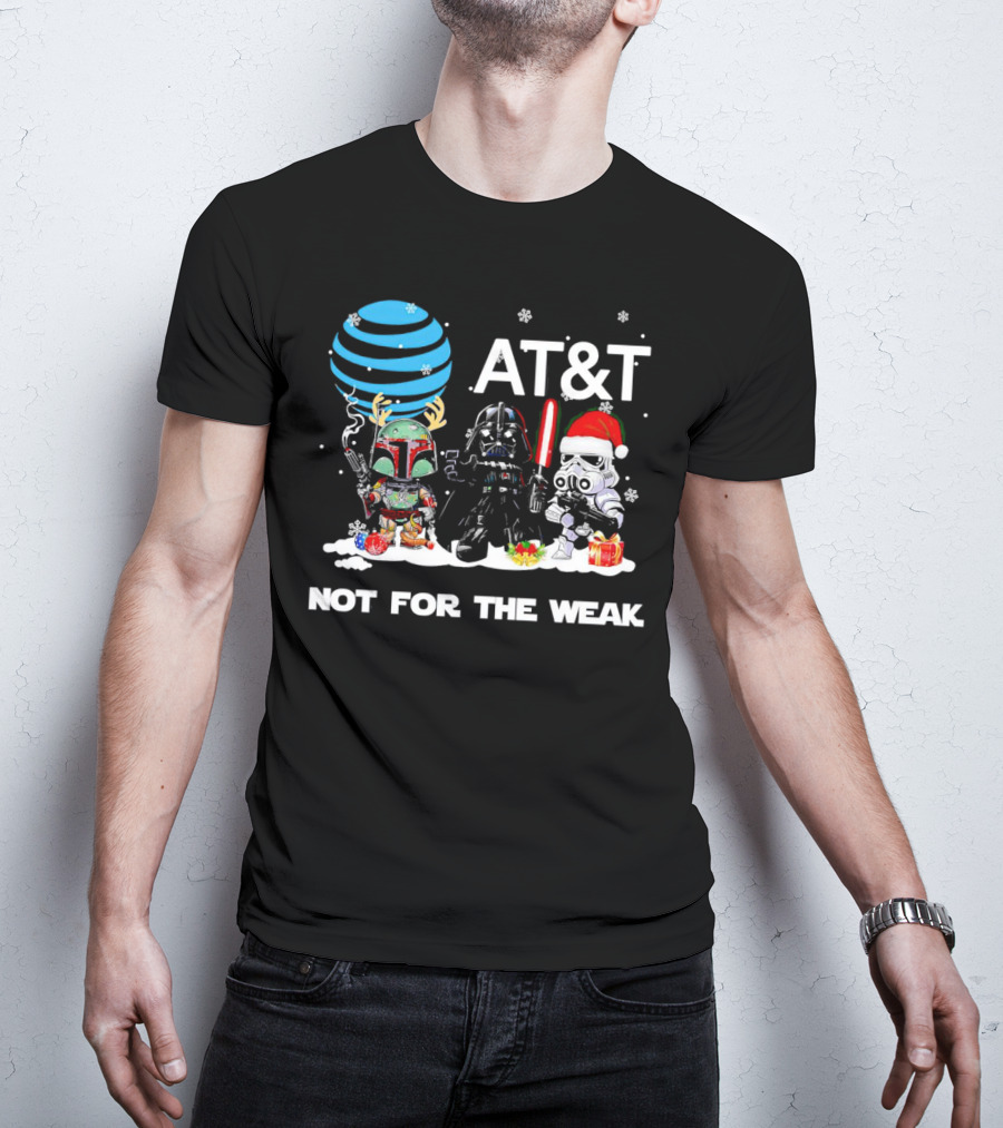AT&T Star Wars Characters Chibi Not For The Weak Christmas T-Shirt