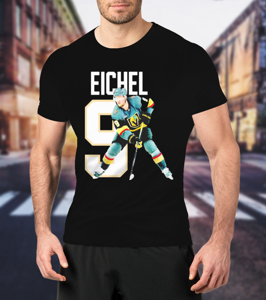 Vegas Golden Knights Jack Eichel 9 Hockey Player MVP T-Shirt