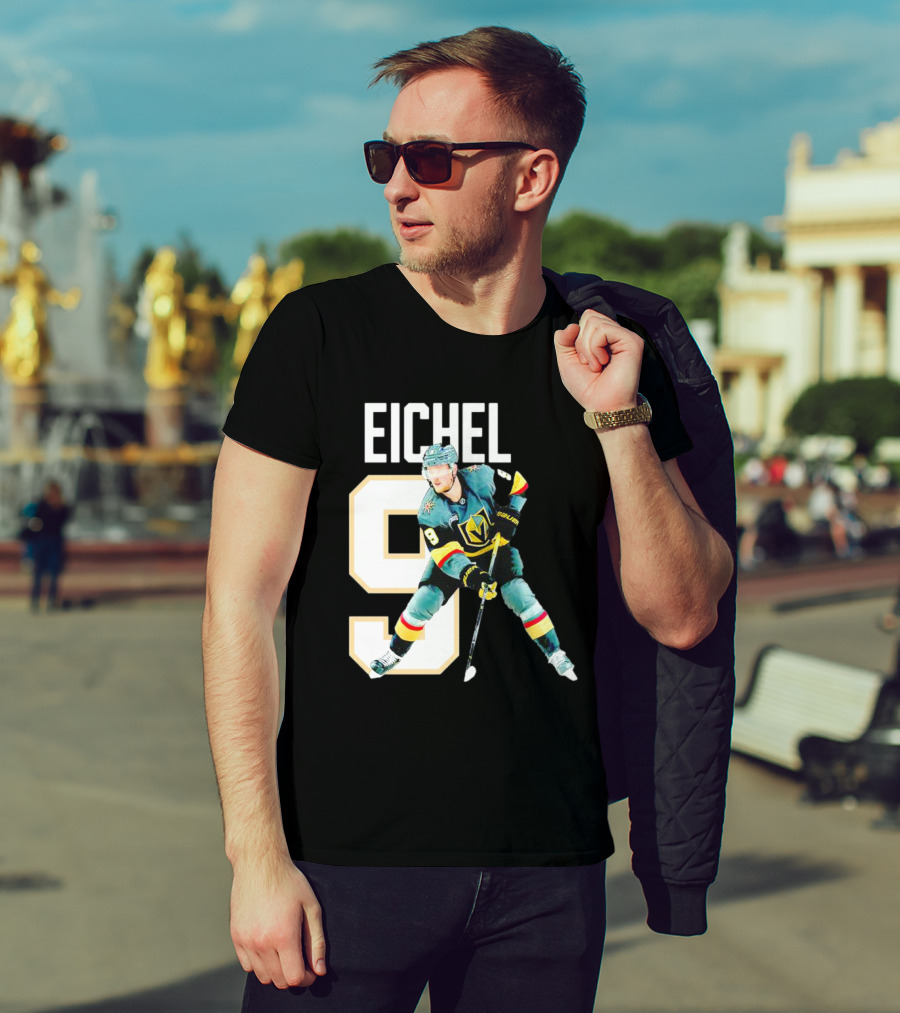 Vegas Golden Knights Jack Eichel 9 Hockey Player MVP T-Shirt