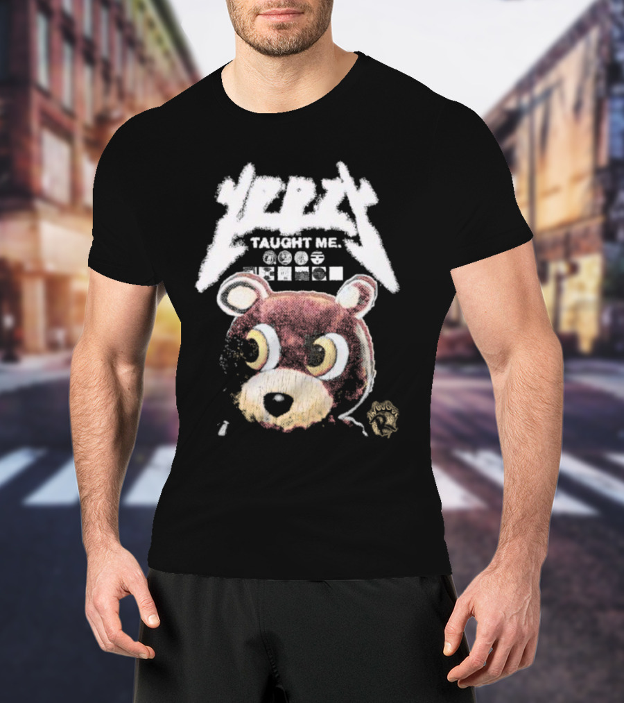 Yeezy Taught Me Graduation Bear Mascot Vintage T-Shirt