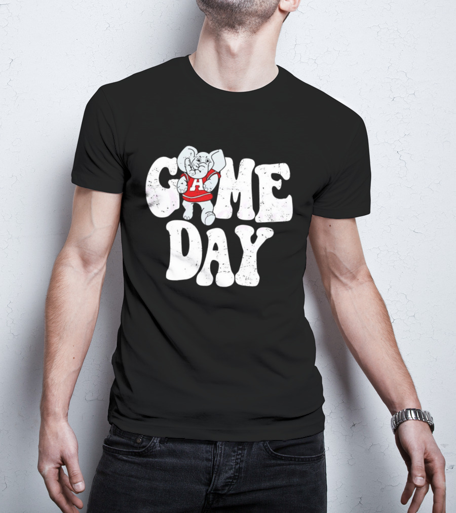 Alabama Crimson Tide Game Day Elephant Mascot T-Shirt