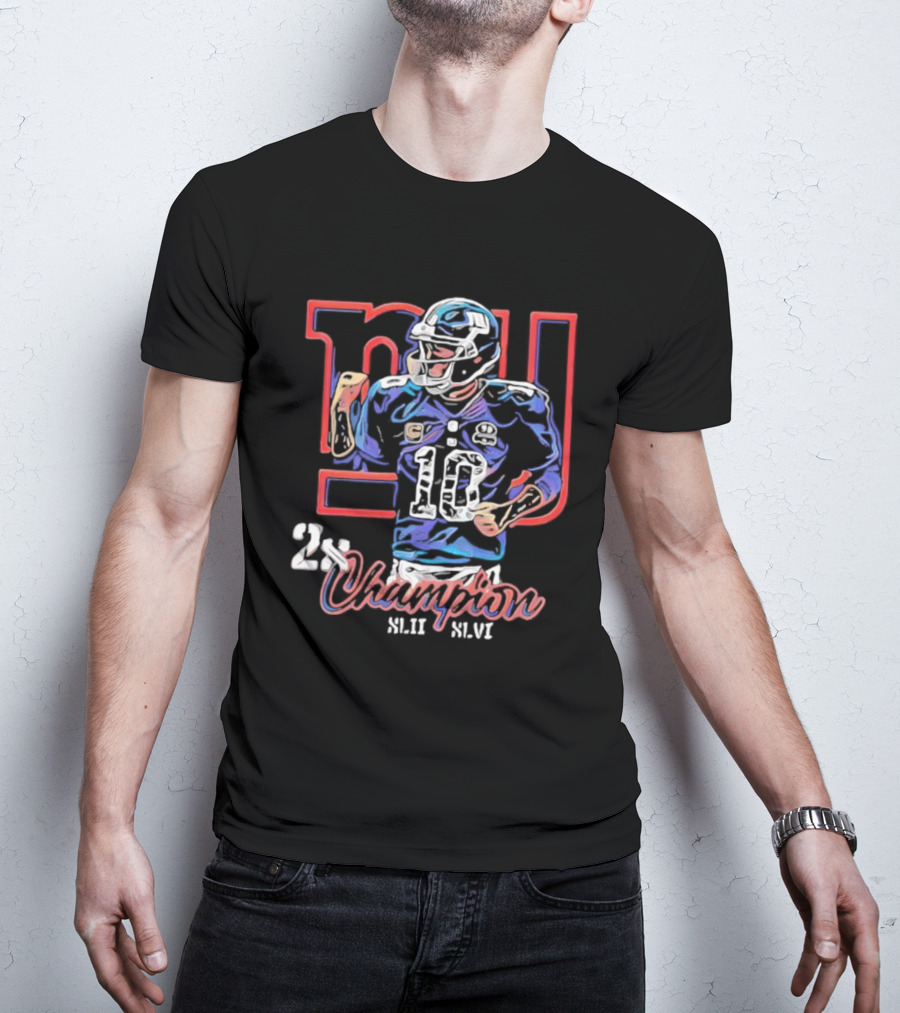 NI 10 2x Champion XLII XLVI T-Shirt