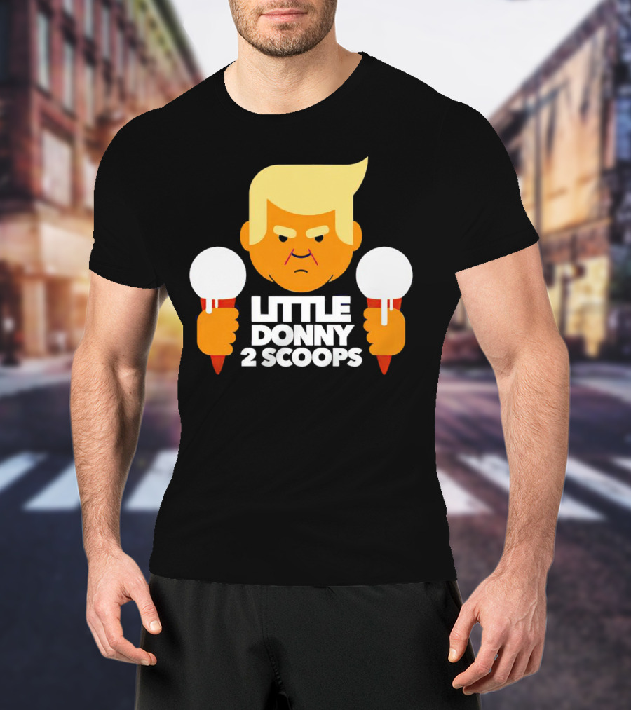 Little Donny 2 Scoops Ice Cream Character T-Shirt