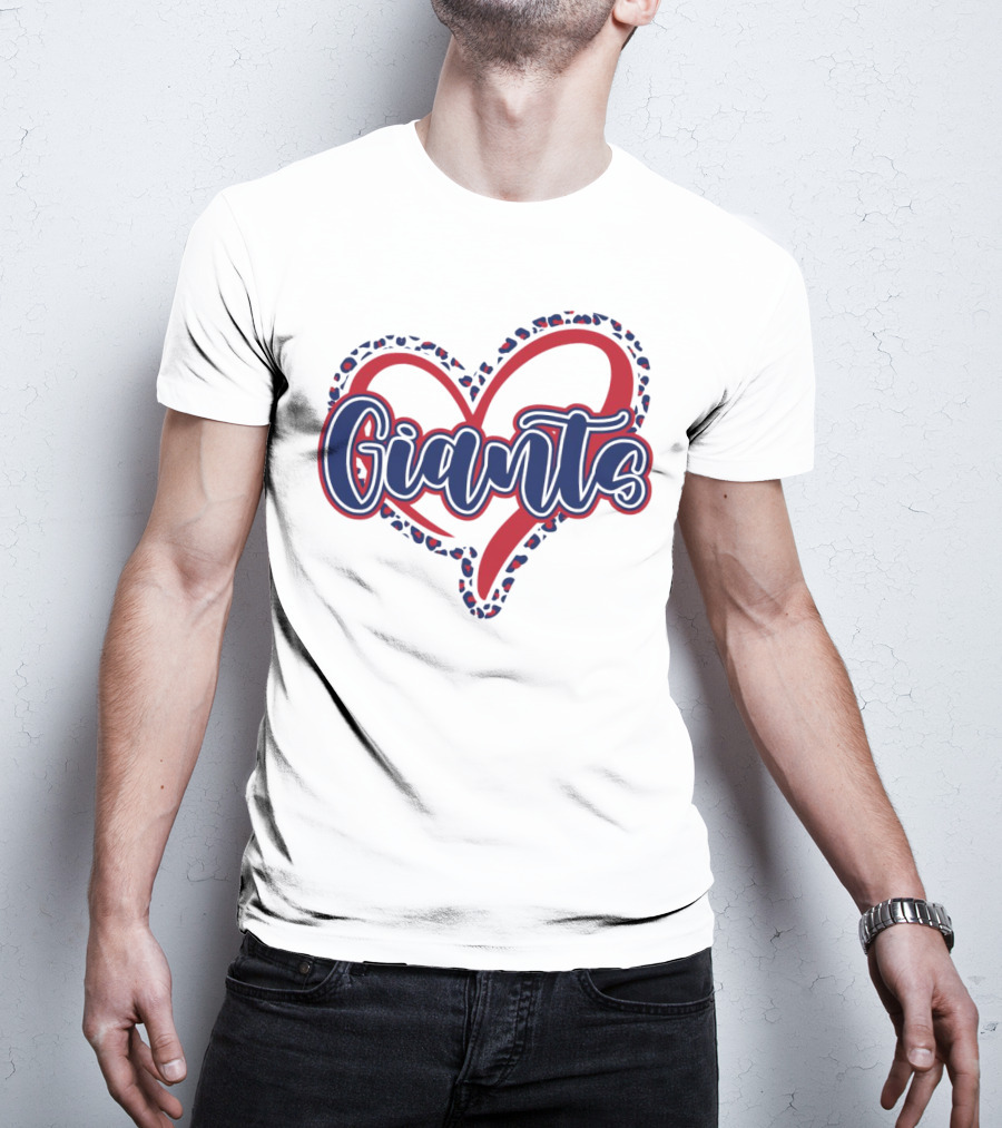 Giants Heart Leopard T-Shirt