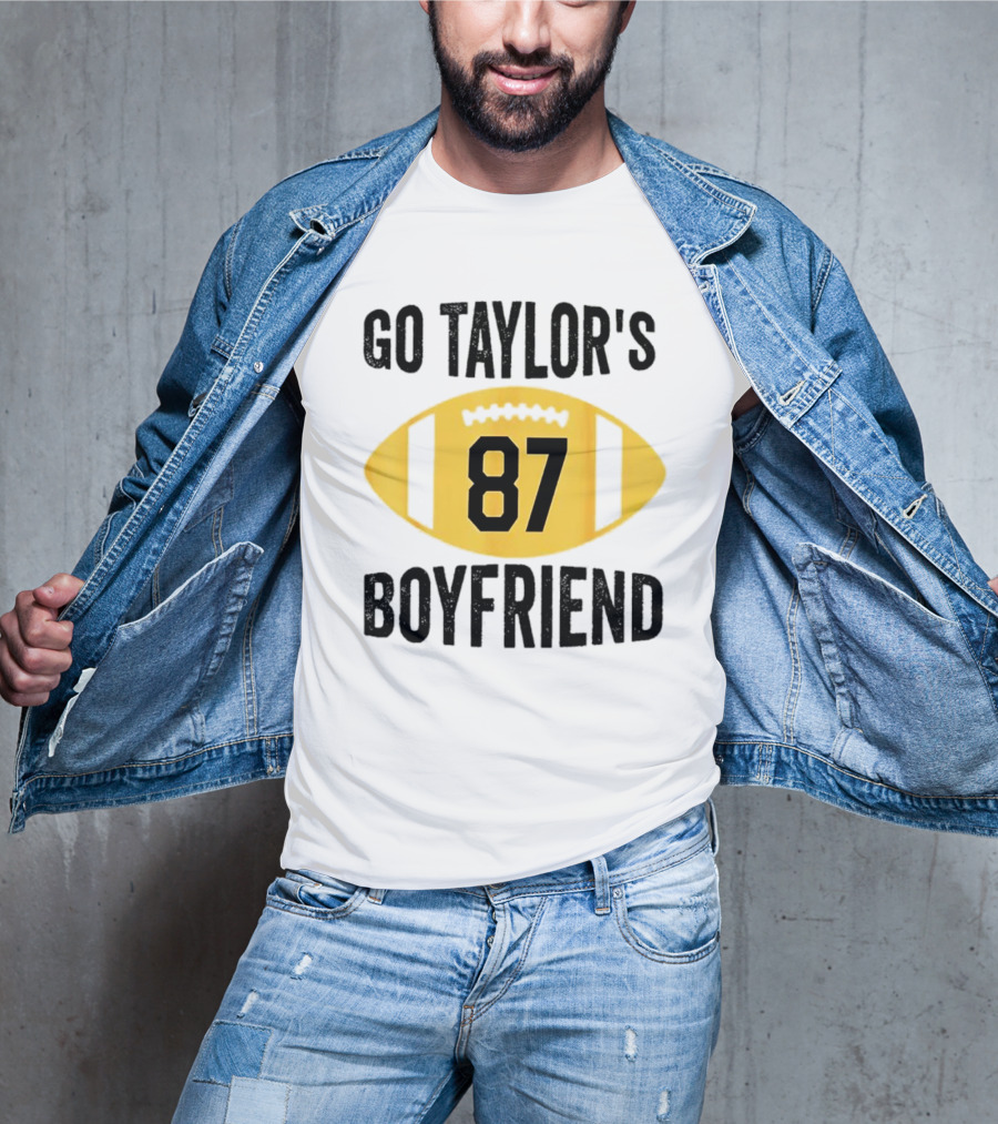 Go Taylor's Boyfriend 87 Football Game Day T-Shirt