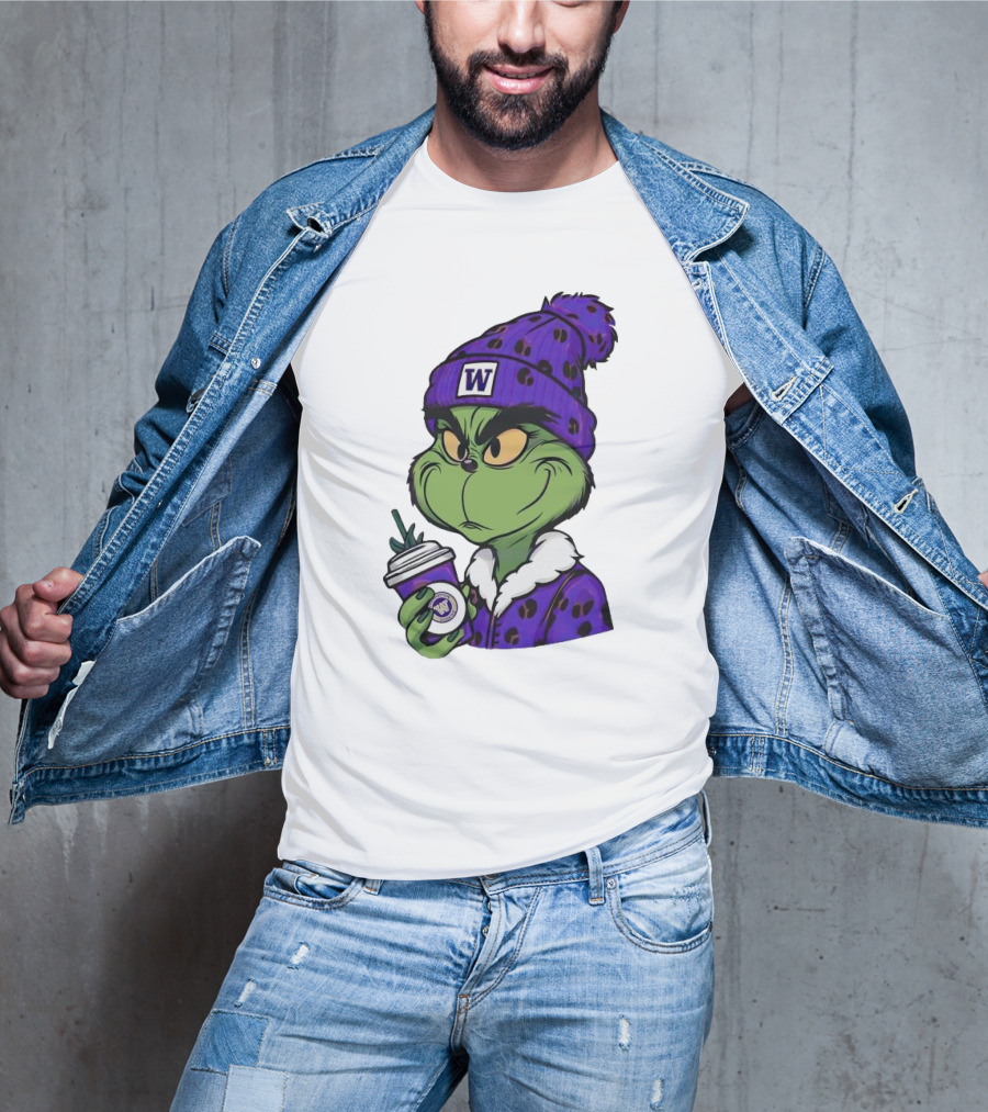 Grinch Boujee W Washington Huskies Coffee T-Shirt