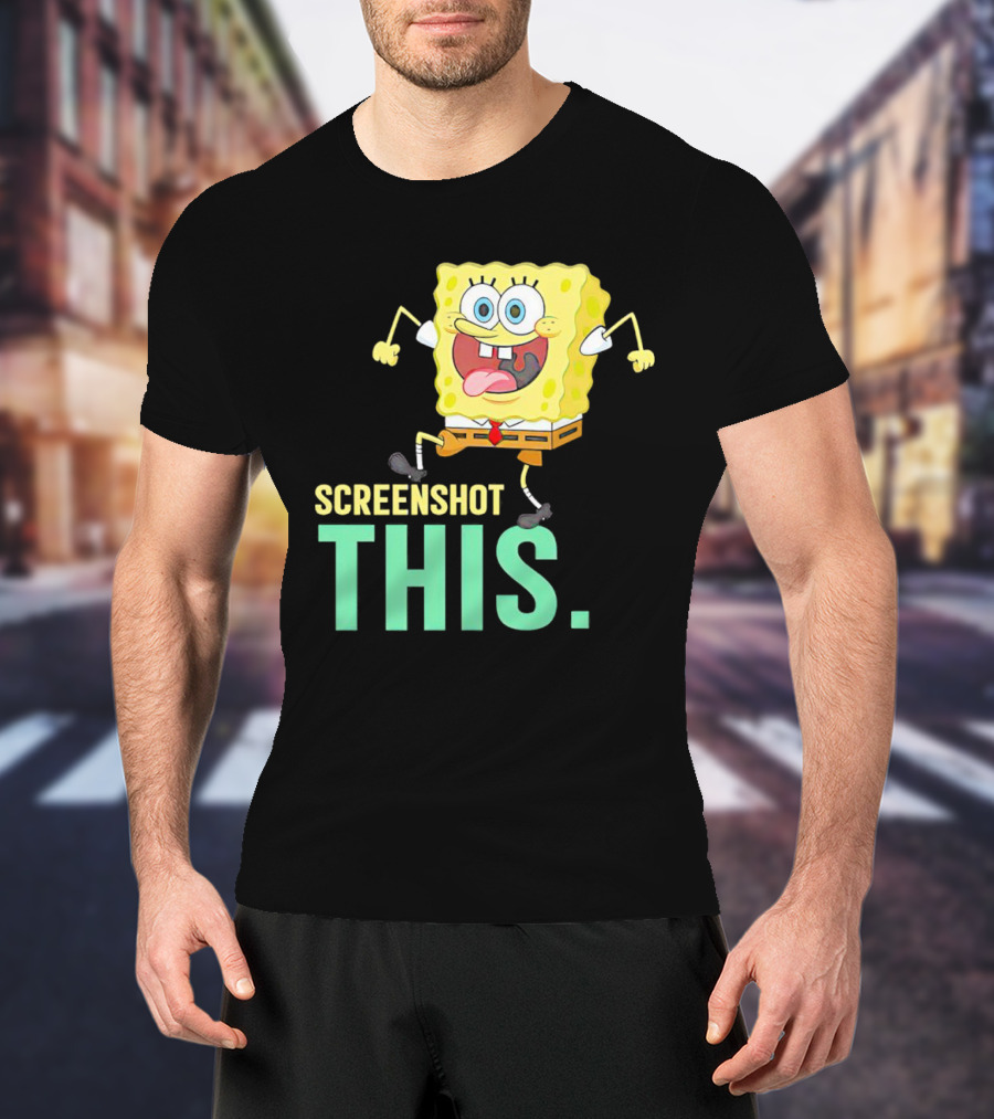 SpongeBob SquarePants Screenshot This Meme Joke T-Shirt