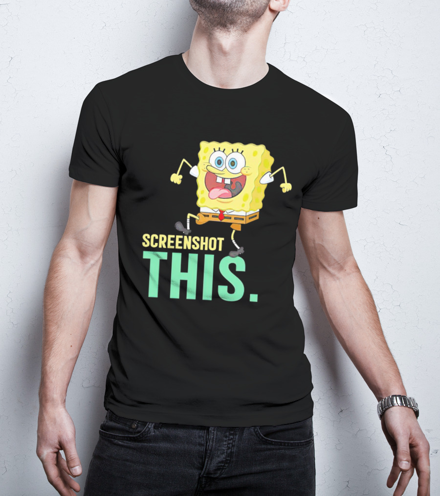 SpongeBob SquarePants Screenshot This Meme Joke T-Shirt