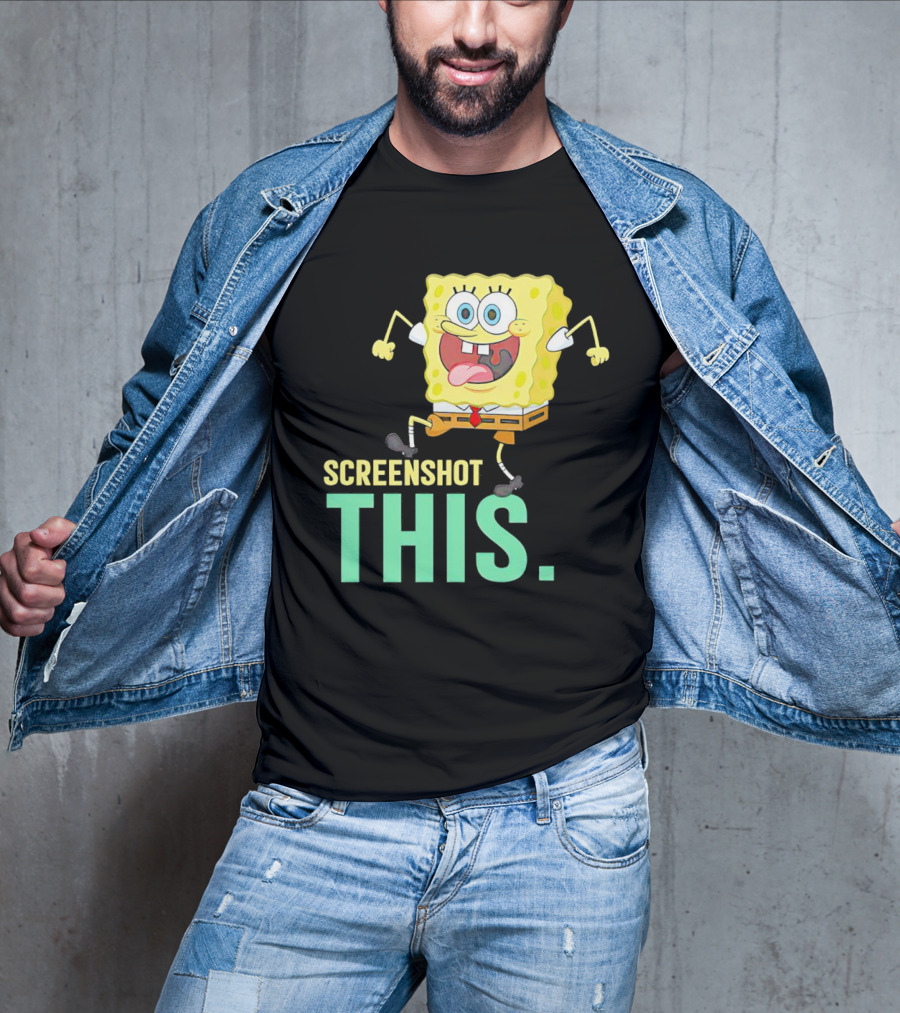 SpongeBob SquarePants Screenshot This Meme Joke T-Shirt