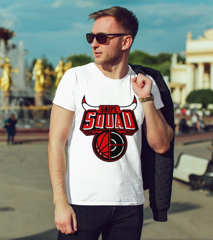 Snipe Squad Bulls Inspired Basketball Target T-Shirt