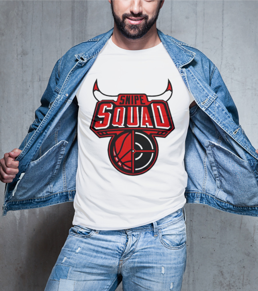 Snipe Squad Bulls Inspired Basketball Target T-Shirt