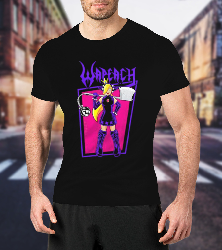 Wah Princess Wapeach Axe Mace Medieval Fantasy Warrior Princess T-Shirt