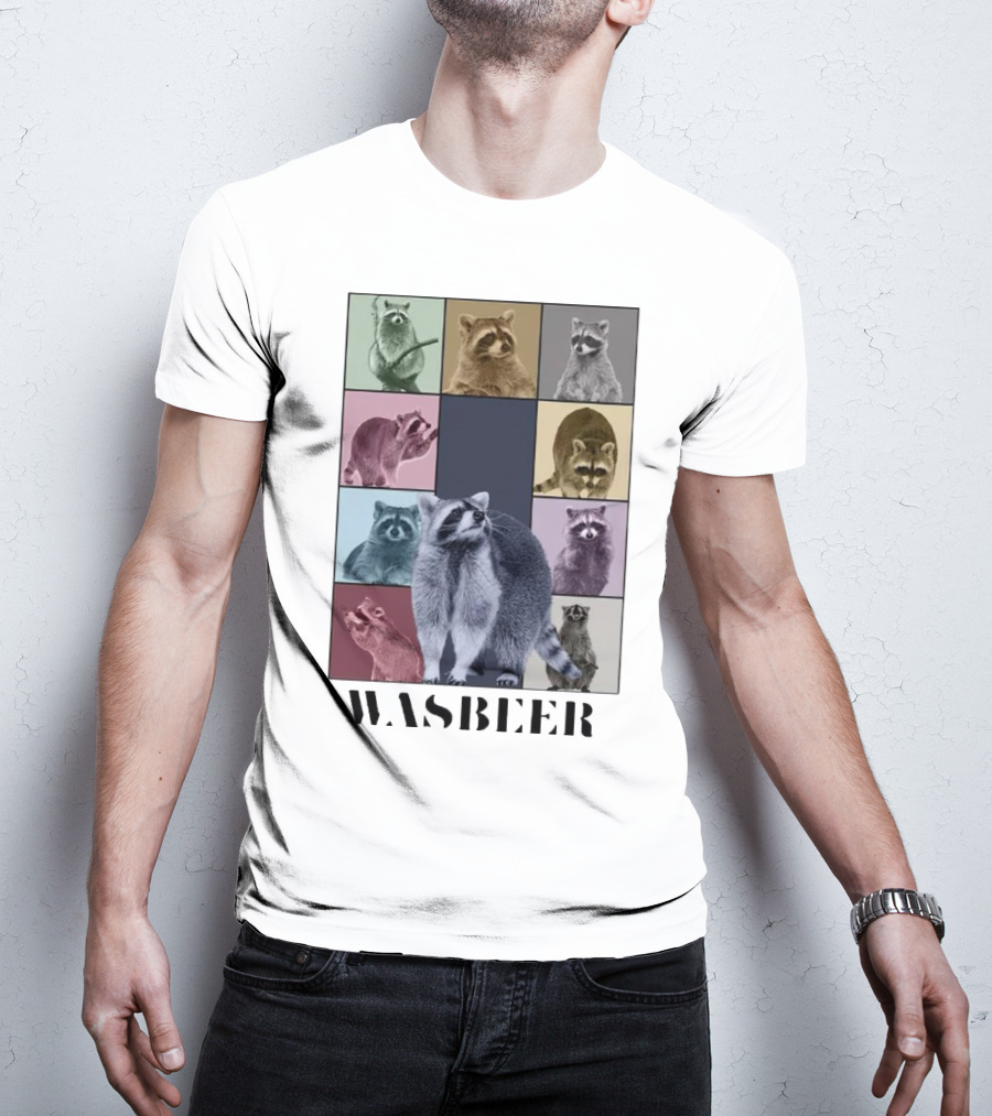 Wasbeer Raccoon Collage The Eras Tour T-Shirt
