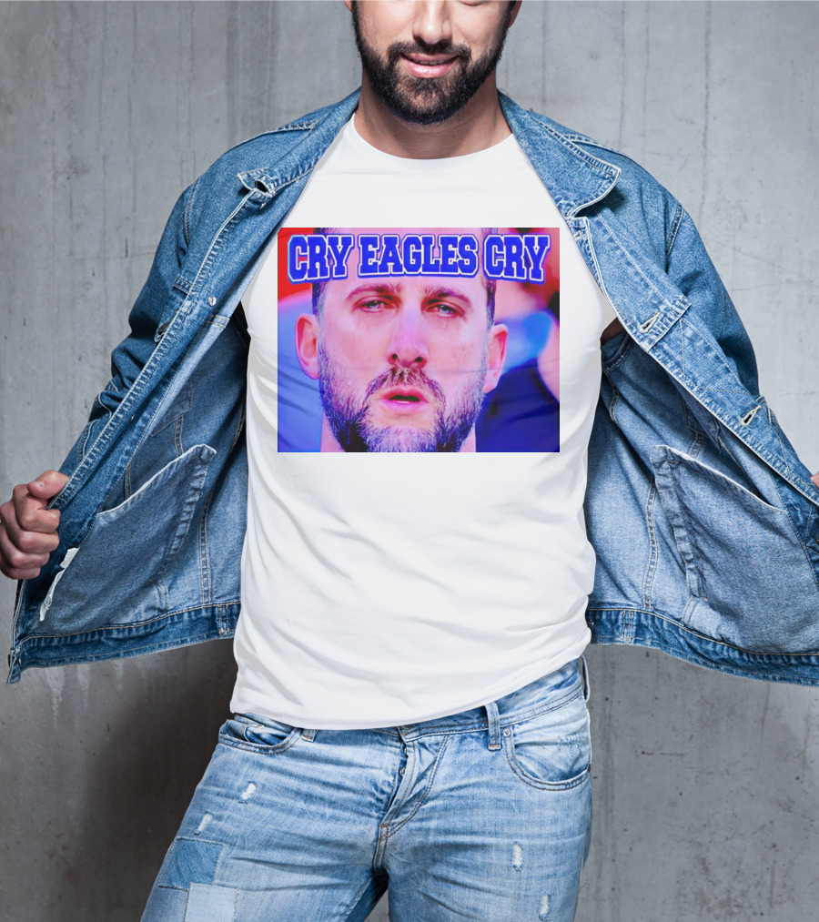 Cry Eagles Cry Nick Sirianni Ford Field Lions Clash T-Shirt