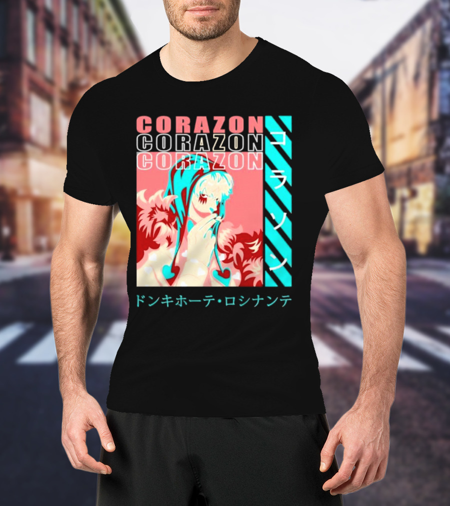 Corazon Donquixote Rosinante One Piece Manga Character T-Shirt
