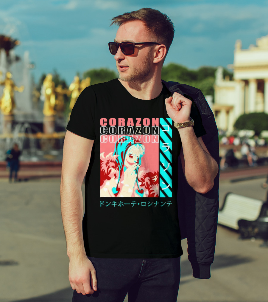 Corazon Donquixote Rosinante One Piece Manga Character T-Shirt