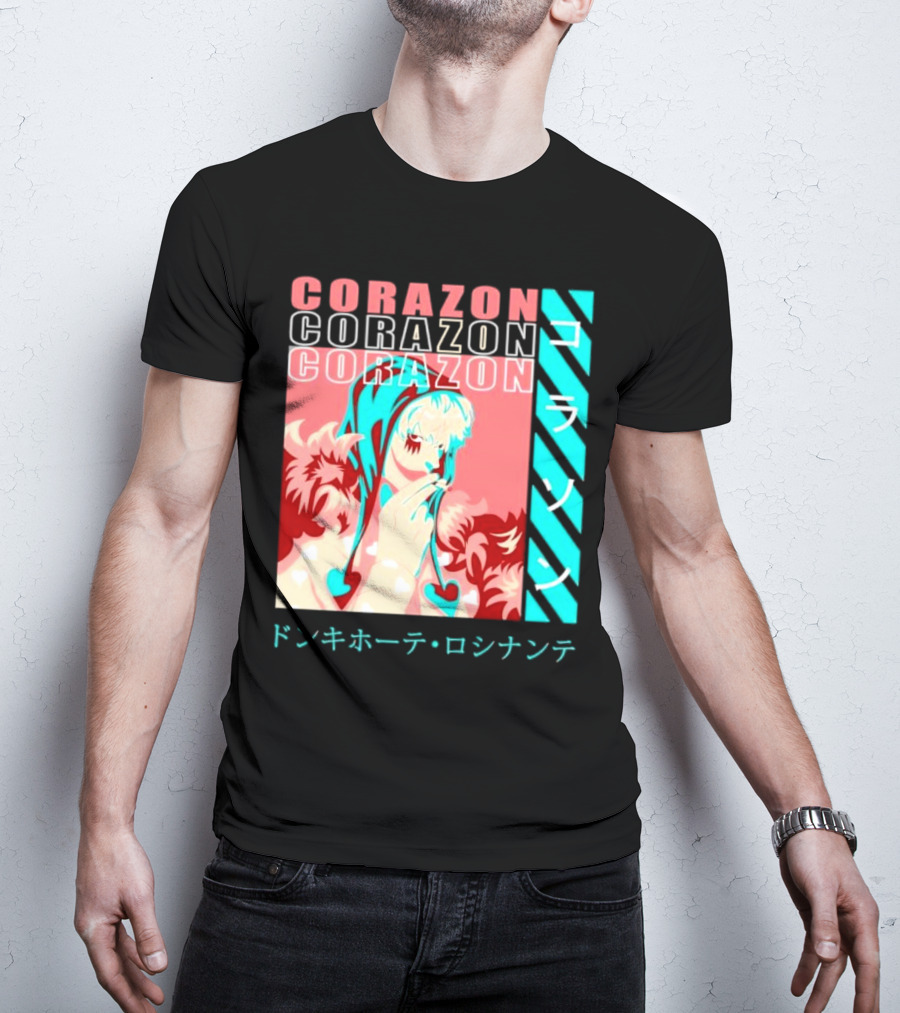 Corazon Donquixote Rosinante One Piece Manga Character T-Shirt