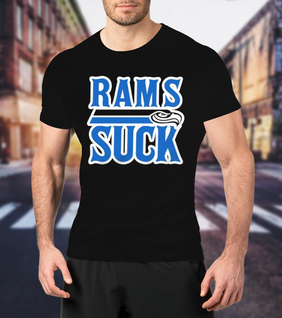 Rams Suck Seattle Seahawks Rivalry Game Day Fan Spirit T-Shirt
