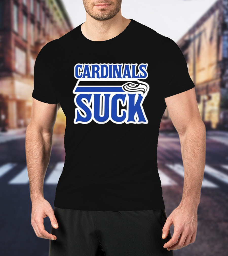 Cardinals Suck Seattle Seahawks Fan Rivalry T-Shirt