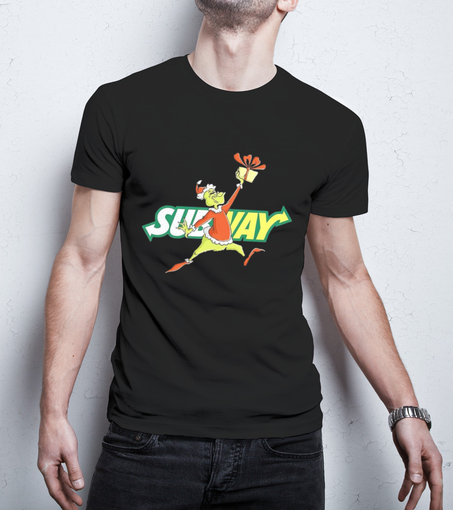 Grinch Subway Christmas Gift Jumper T-Shirt