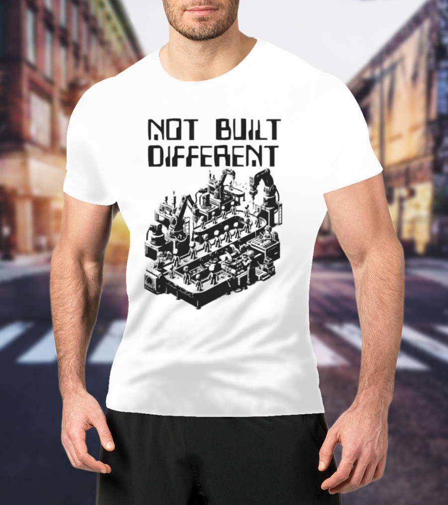 Not Built Different Assembly Line Robots T-Shirt