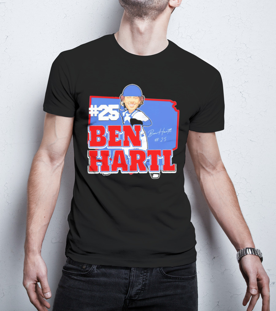 25 Ben Hartl Cartoon Signature T-Shirt