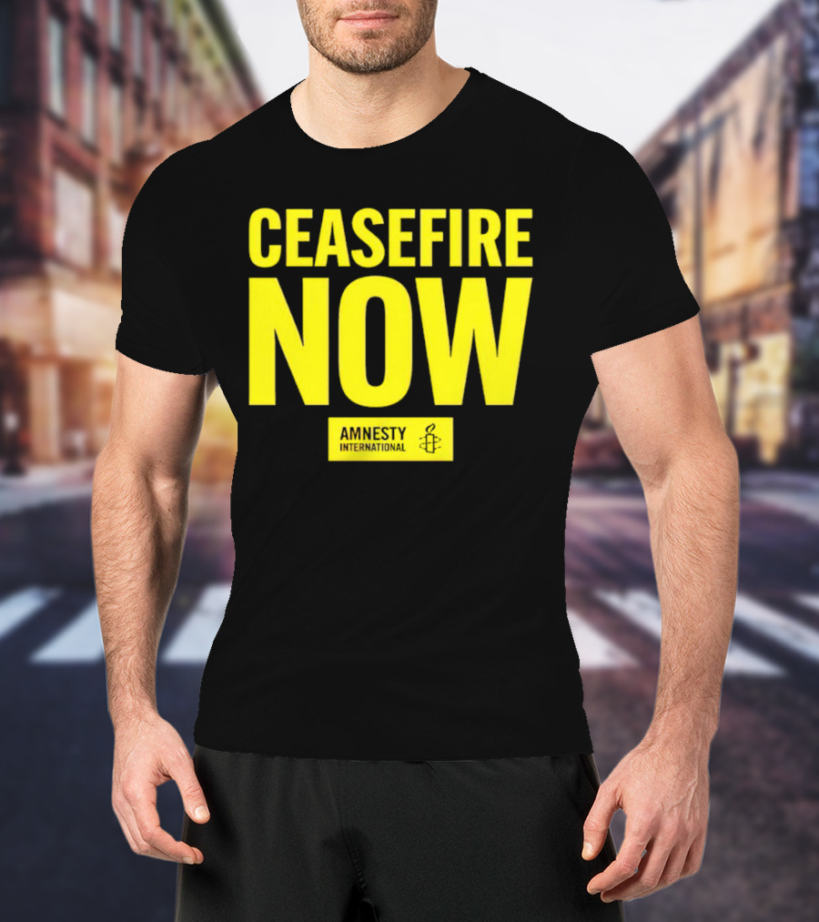 Ceasefire Now Amnesty International T-Shirt
