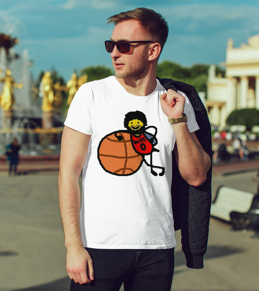 Co-Bee Chicago Bulls NBA Paint Cartoon Basketball Character T-Shirt