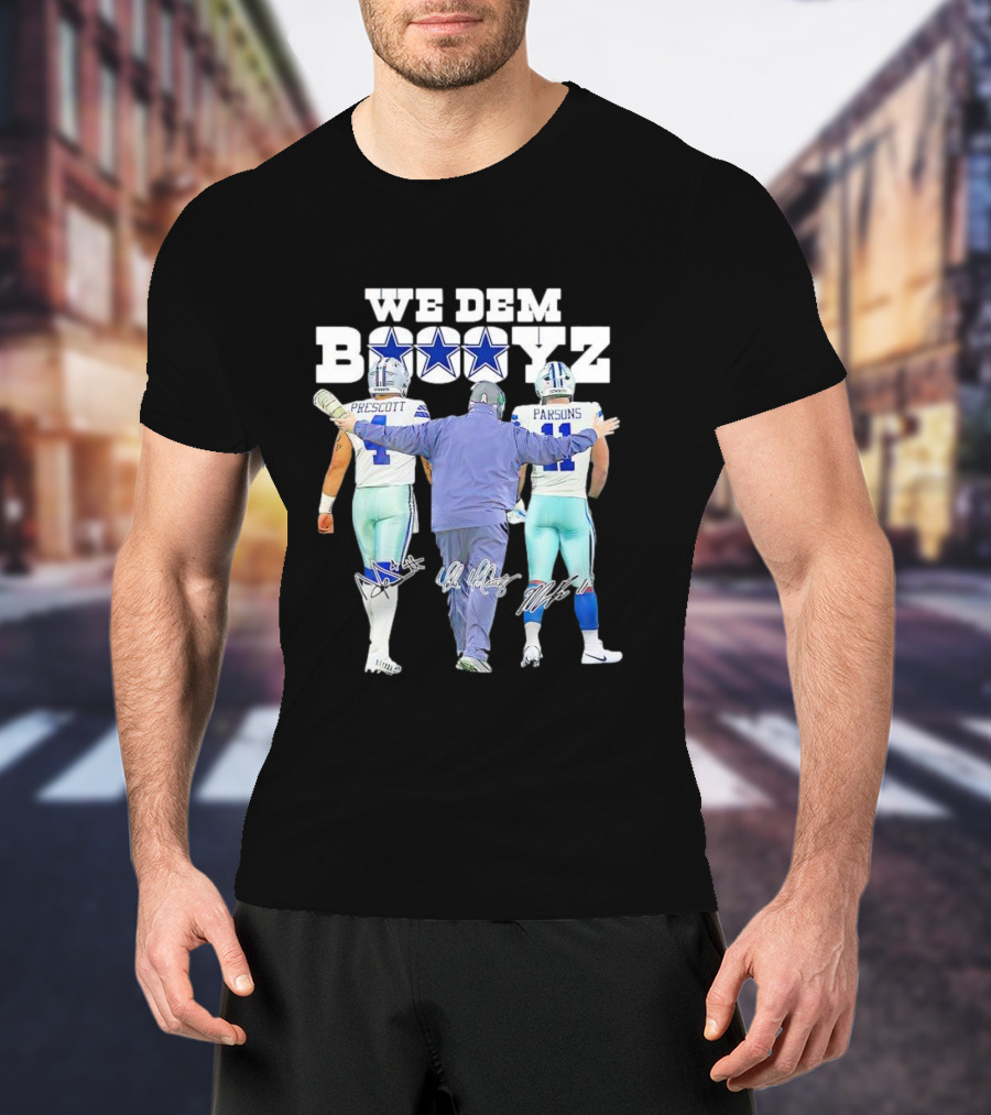 Dallas Cowboys We Dem Boyz Prescott Parsons Signatures T-Shirt