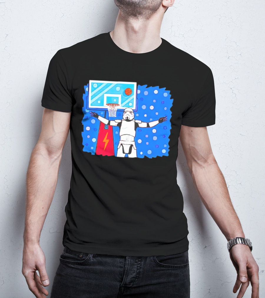 Stormtrooper Basketball No Look Shot T-Shirt