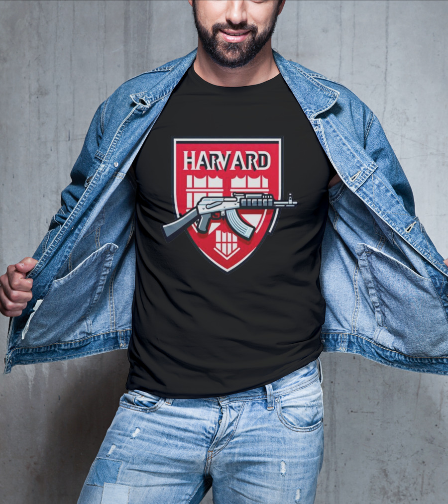 Dr. Eli David Harvard University AK-47 Shield T-Shirt