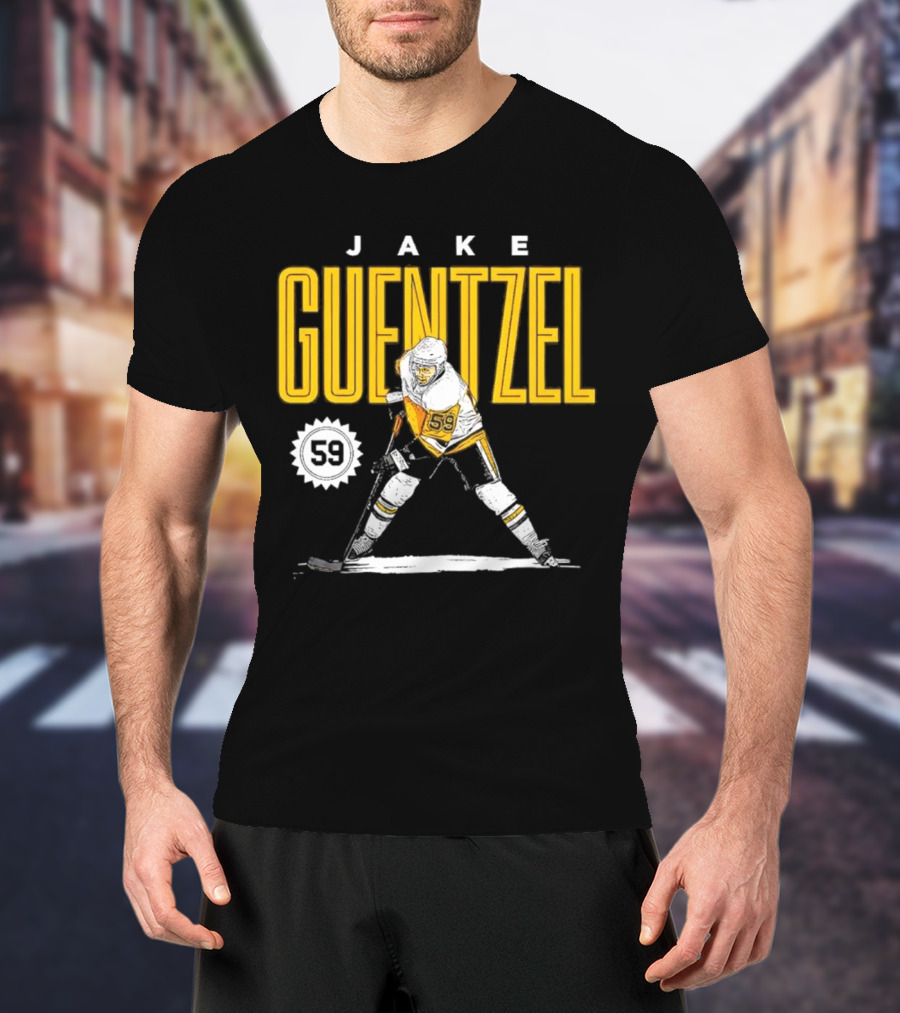Jake Guentzel Pittsburgh 59 Hockey Player T-Shirt