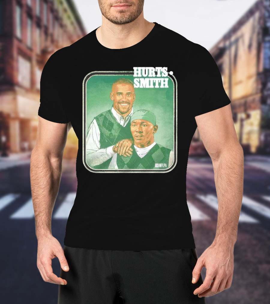 Jalen Hurts DeVonta Smith Philadelphia Step Brothers NFLPA Football T-Shirt